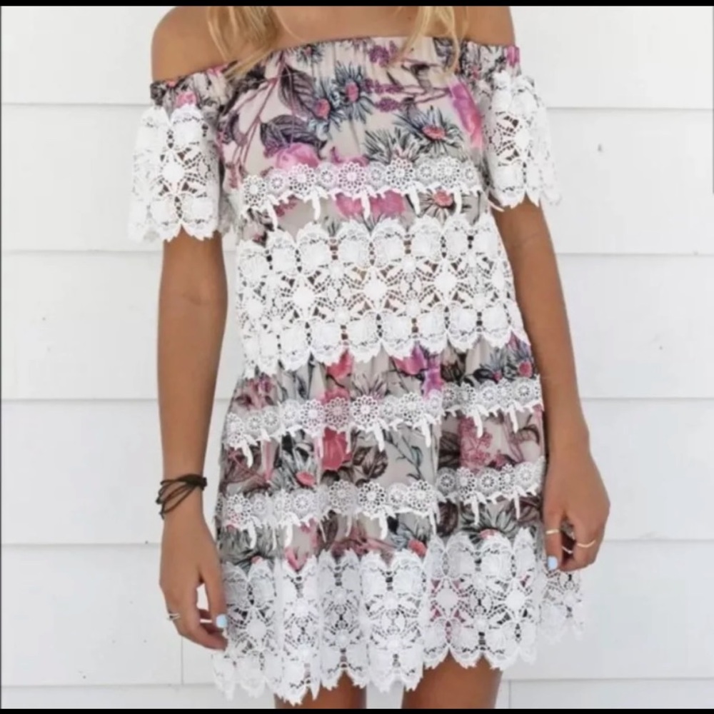For Love And Lemons Candace Off Shoulder Dress